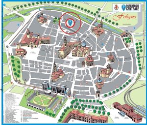 Mappa Parcheggio Centrale Foligno  Parcheggiare in centro a Foligno
