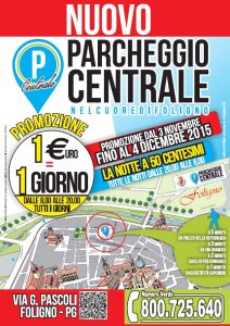 Volantino Parcheggio Centrale Foligno  Parcheggiare in centro a Foligno